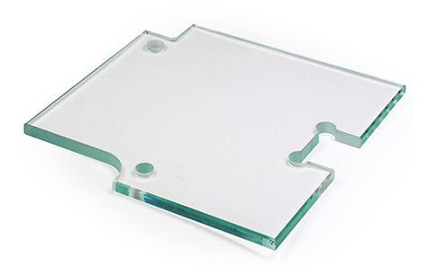 Irregular Silkscreen CNC Physically Tempered Flat Edge Glass