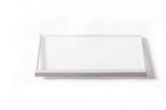 Encapsulated Metallic Silver Tempered Glass Fridge Shelf